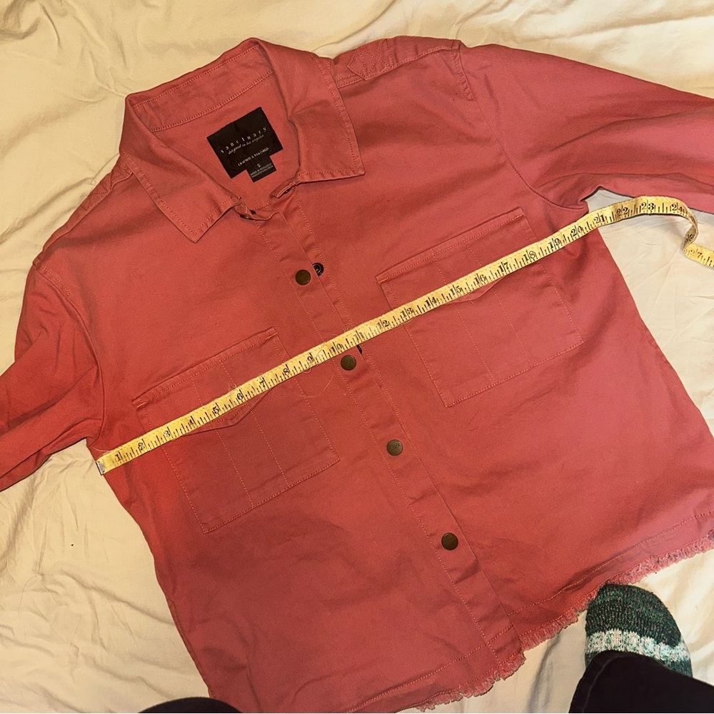 Salmon Button Down Jacket - image 3